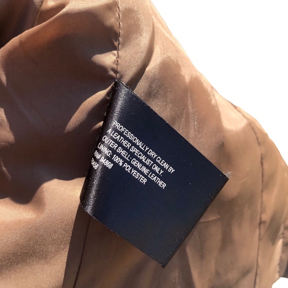 Bernardo Genuine Leather Brown Jacket size Medium - Picture 2 of 15